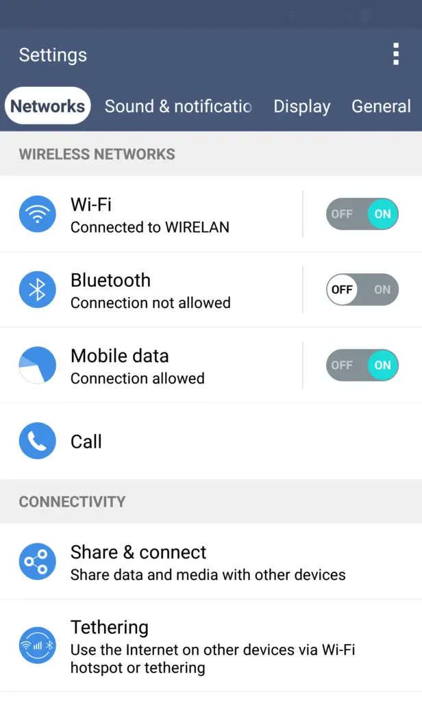Turn On Your Phone’s WiFi And Bluetooth Settings
