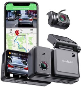 Heaboli 4K Dual Dash Cam Front and Rear
