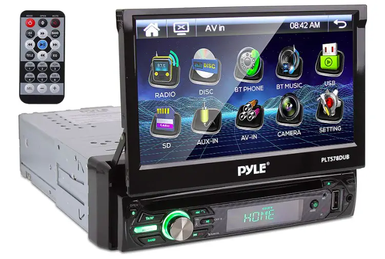 Pyle Single DIN Head Unit Receiver - In-Dash Car Stereo